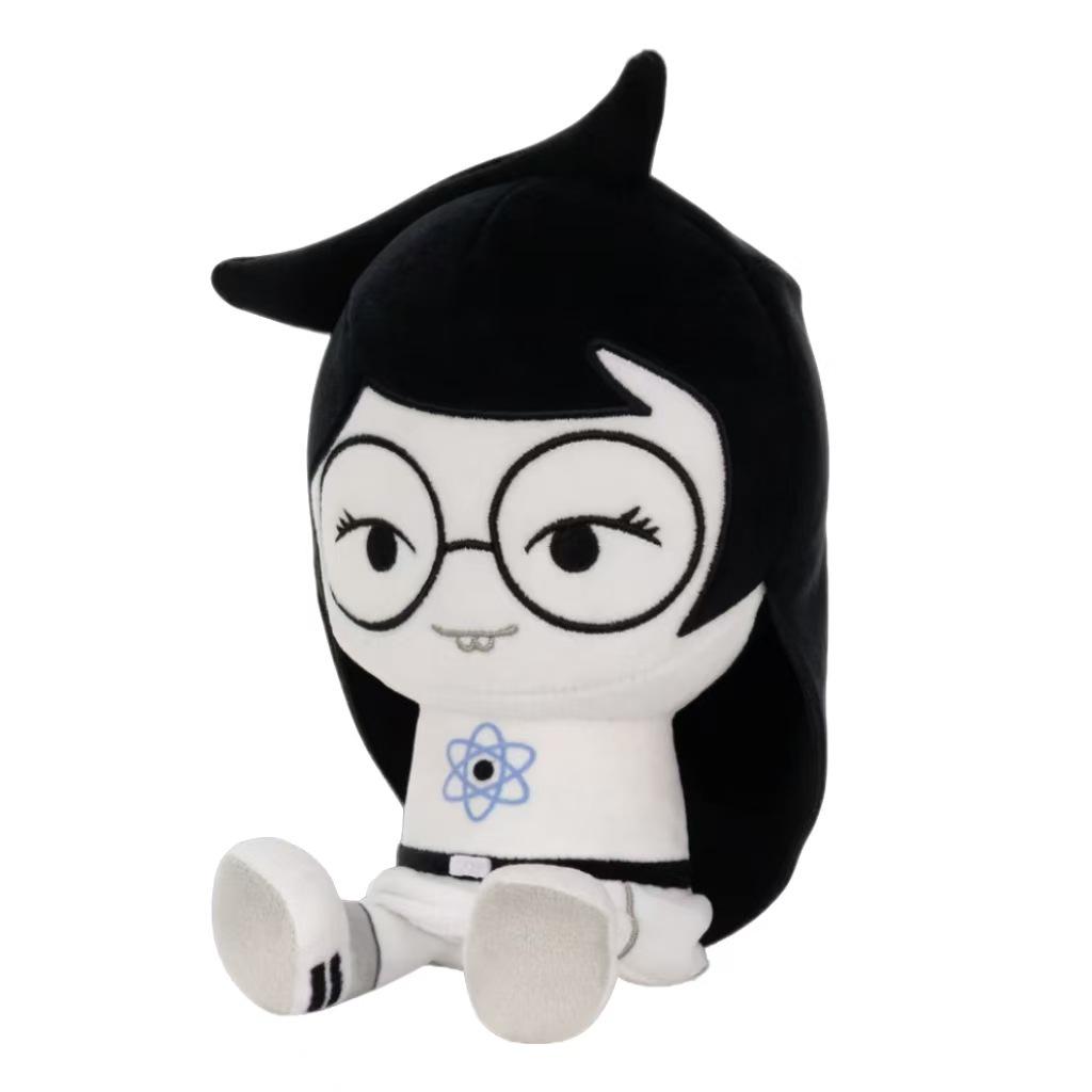 Homestuck Jade Harley Plush Toy with Atom Symbol and Glasses