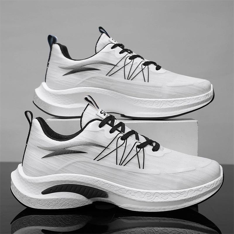 Spring new casual sports running lightweight mesh breathable thick-soled fly-woven shoes 39 standard sneaker size