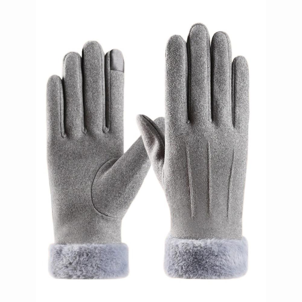 Fashion Thick Gloves Outdoor Guantes Driving Gloves Women