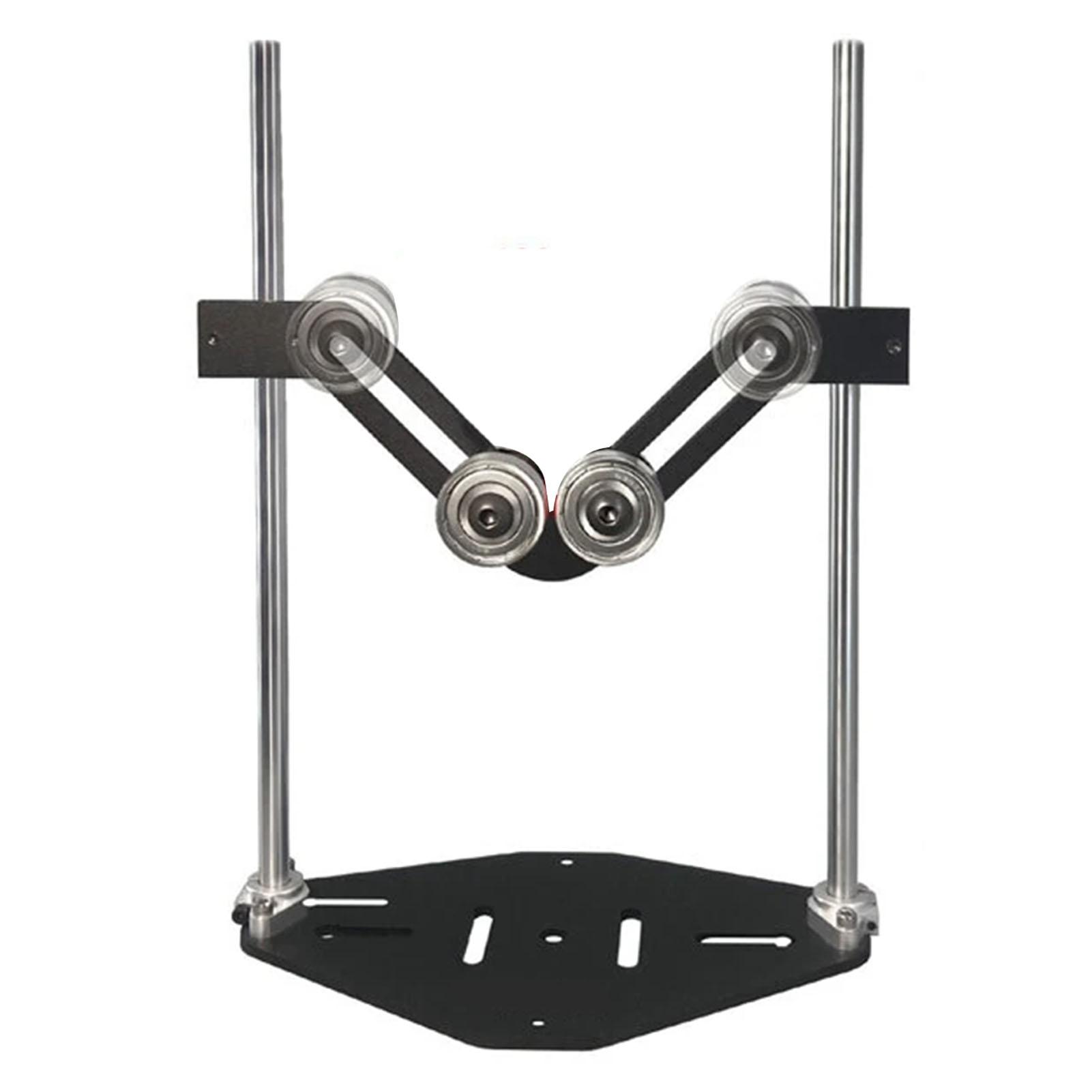 

V Shaped Roller Support Stand 100KG Load Capacity Adjustable Height Double Roller Pipe Stand for Round Tube