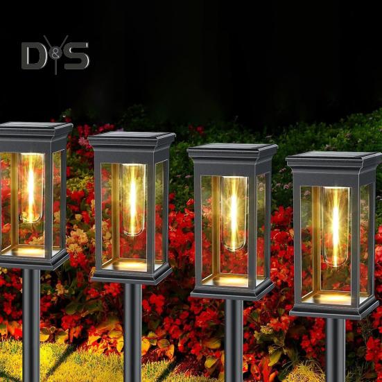 1/2 Stück Solar-Wegeleuchte, superhell, IP65, wasserdicht, automatisches Ein-/Ausschalten, einfache Installation, LED-Solar-Gartenleuchte, Landschaftsbeleuchtung