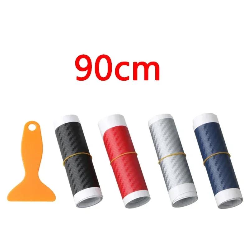 Car Anti-Scratch Sticker For Trunk PVC Carbon Fiber, Car Trunk Sticker 90/104cm Rear Bumper Protector Waterproof, Auto Accessory