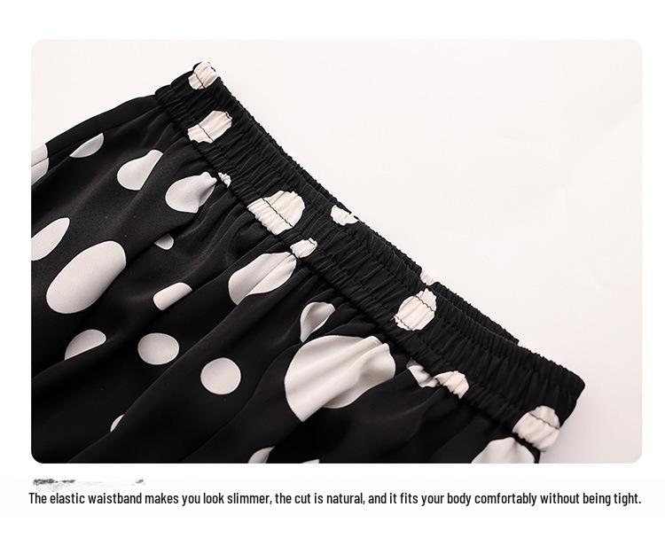 Women's Summer Floral Chiffon A-Line Skirt: Stylish, Fashionable, Elastic Waist, Flattering Design