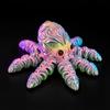 Articulated Octopus Figurine Movable Joints Collectible Craft Decorative Sculpture with Detailed Patterns and Realistic Eyes for Display or Play