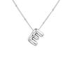 Stainless Steel 18K Gold Plated Alphabet Pendant Necklace