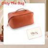 Style High Capacity Portable Pu Makeup Organizer For Travel And Home Use