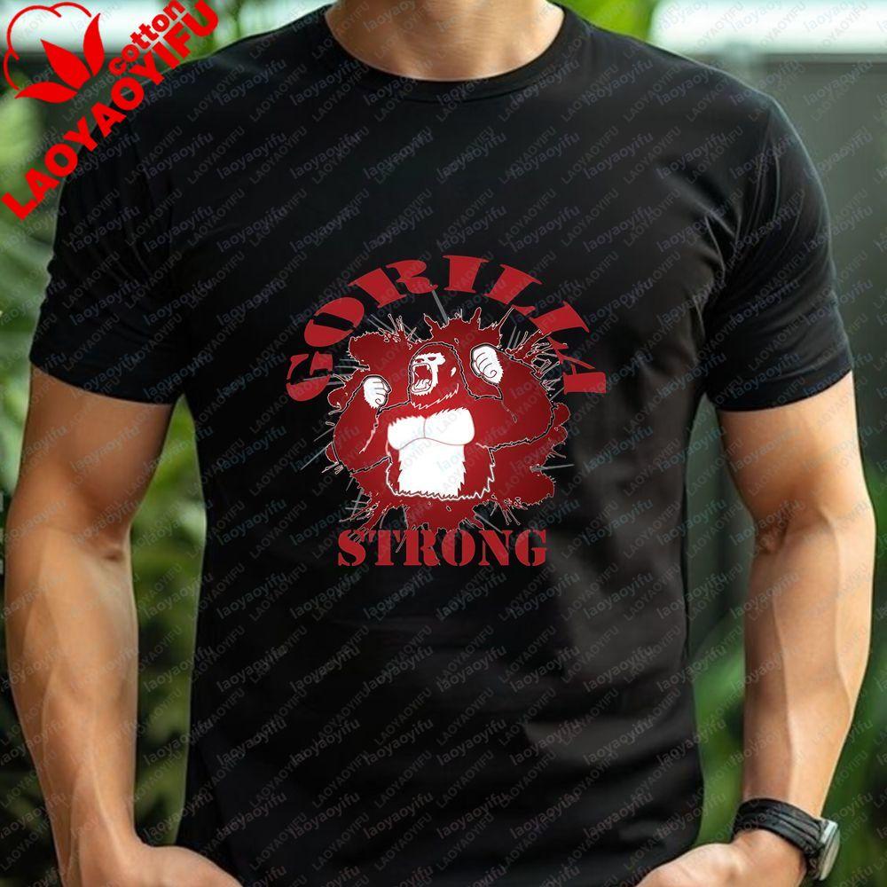 Unisexs and WoUnisexs Gorilla Strong Bodybuilding Clothing for Gym Gorilla Musculation Casual Cotton Tshirts for Unisex and WoUnisex