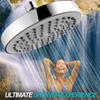 6 Inch Rainfall Shower Head-High Pressure Luxury Chrome Finish ABS Large Anti-Clog Nozzles Strong Flow Easy Installation