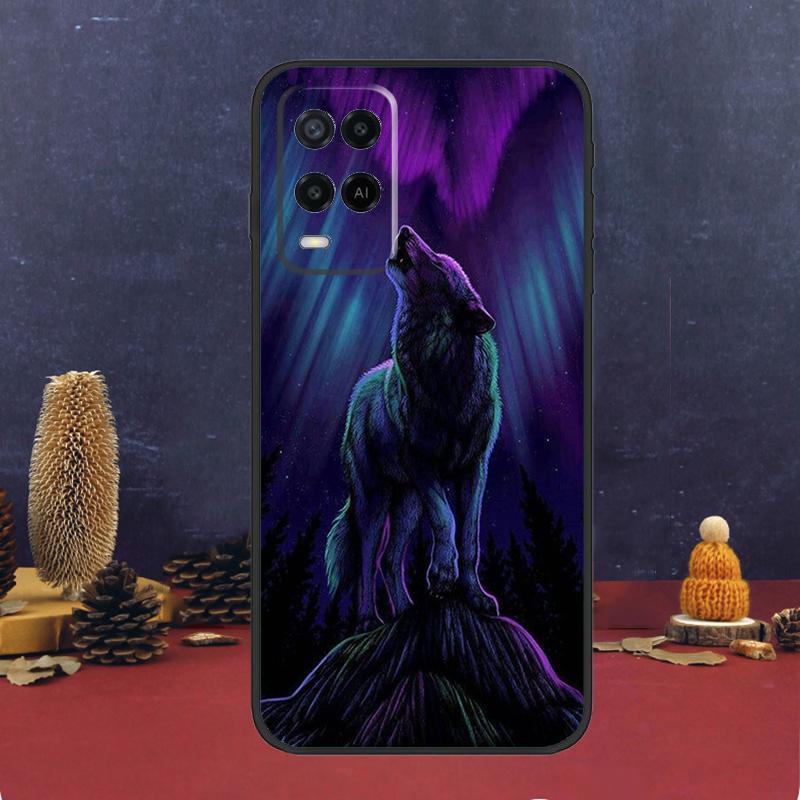 Animal Wolf Galaxy Case For Oppo A60 A80 A40 A6 A5 Pro A15 A16 A17 A57 A94 A74 A54 A76 A96 A18 A38 A58 A78 A98
