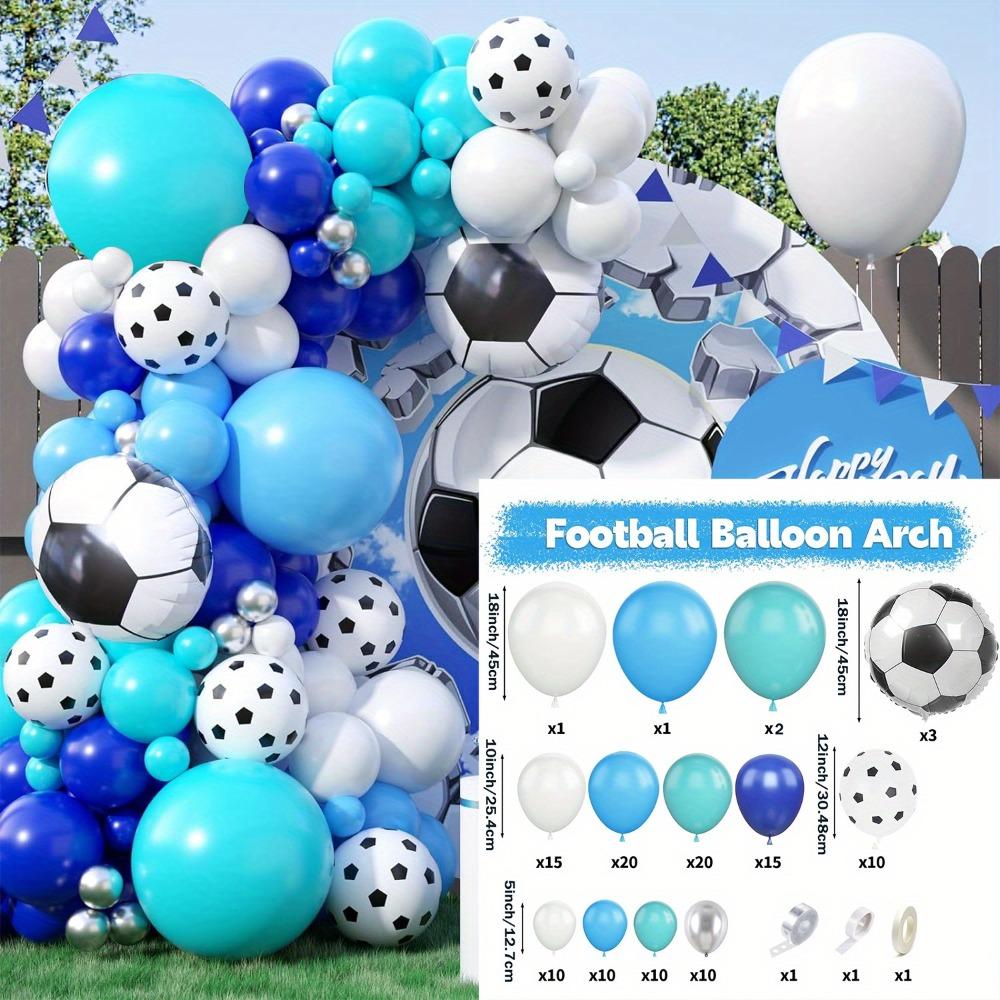 

130 Pcs Blue Football Themed Balloon Garland Arch Kit, Can Be Used for Birthday Party, Event Celebration, Holiday Party, Etc Other