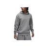 Jordan Felpa con cappuccio pullover a tinta unita con pile manica lunga da uomo top grigio FJ7775-091