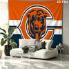 Chicago Bears Wall Tapestry, Aesthetic Printed Fabric Blanket, Suitable for Bedroom, Living Room, and Home Decor.