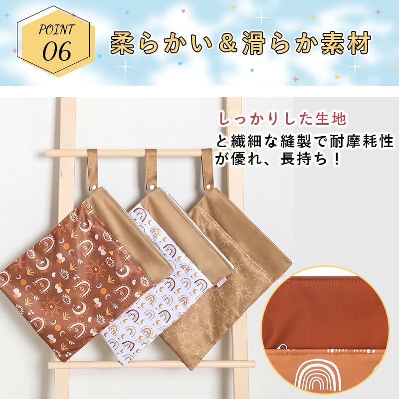 Olesew Waterproof Diaper Perfect for and Machine Large and Convenient for Dirty Hot and Underwear Ideal for Travel Pouch, 3040cm, Daycare,