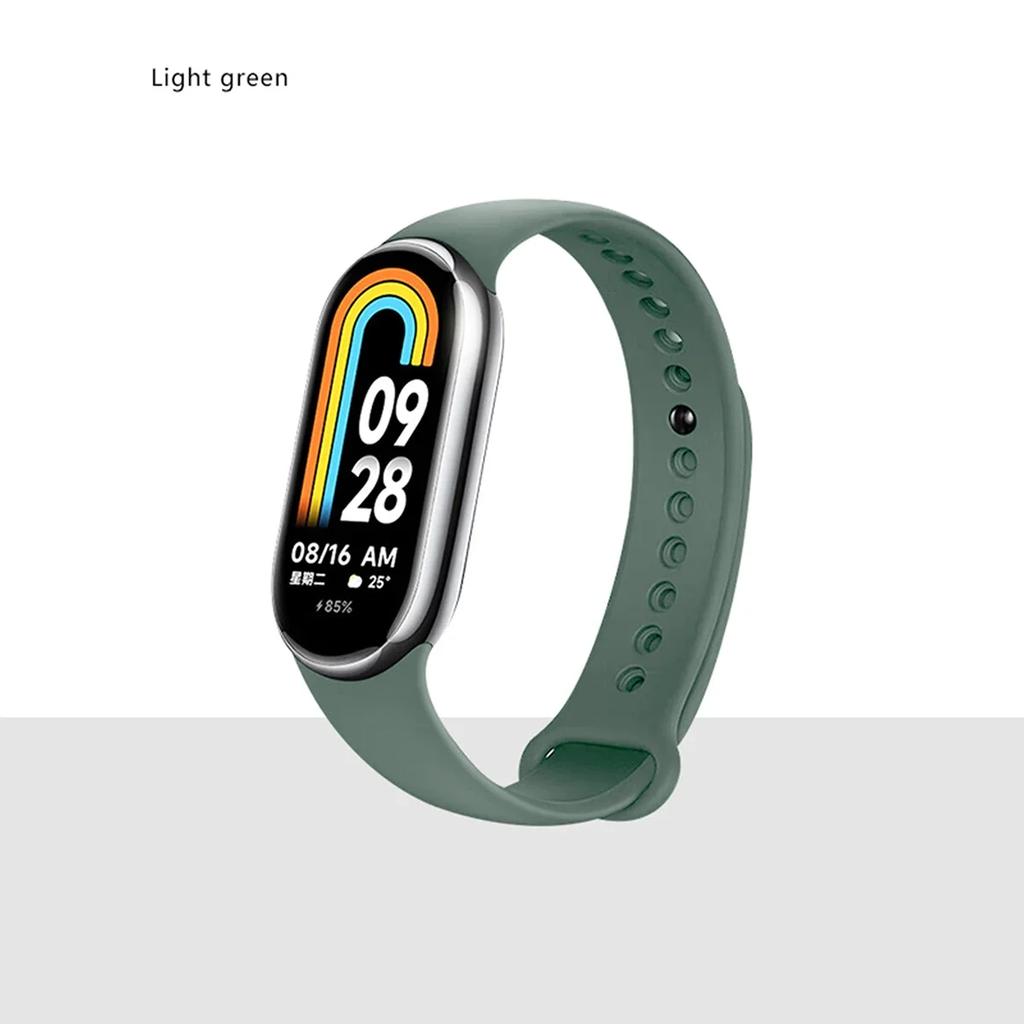Silikonrem för Xiaomi Mi band 8-8 NFC Sportbälte utbyte miband8 Armband vattentätt smart band 8 klockband Tillbehör