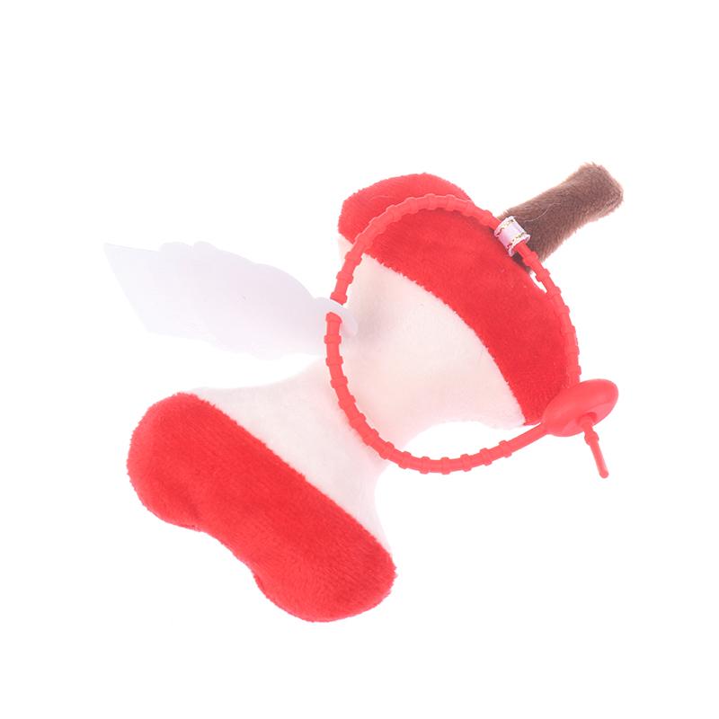 1Pc Plush Cartoon Bone Key Chain For Women Cool Cute Creative Funny Apple Core Fashion Pendant Key Ring Accessories Gift