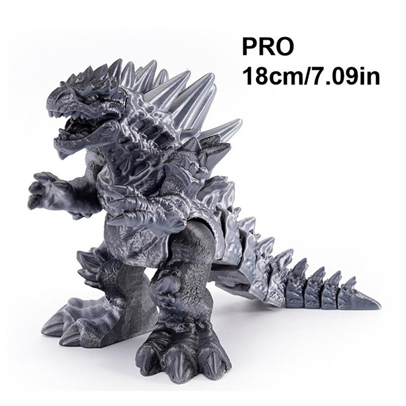 Dragon Movable Joint Decoration Toy Can Stand Big-Mouth Dinosaur Model Tyrannosaurus Rex Fossil Dragon 3D Printing