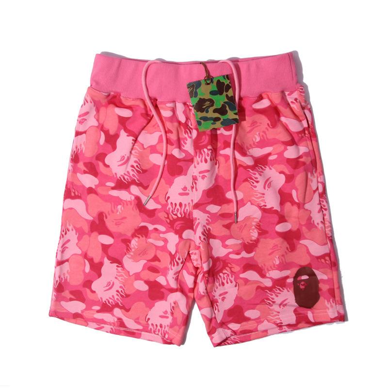 Pantaloncini Casual Bape Shark Camo da Uomo Estivi da Spiaggia Board Shorts a 5 Tasche Pantaloncini da Campo Streetwear