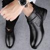 Fashion British Style Men Casual Business Chelsea Boot Comfort Quality Leather Fashion Winter Plus Velvet Social High-end Ankle Boot Men