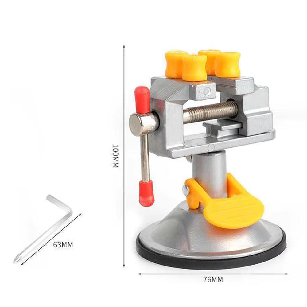 STONEGO 1PC 3.5" Aluminum Mini Bench Vise Table Vise Small Bench Vise DIY Tool Small Vise Small Flat Nose Pliers