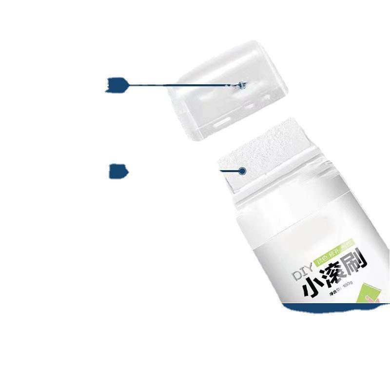 Rychleschnoucí bílá barva na stěny bez zápachu váleček pro interiérovou renovaci a krytí skvrn