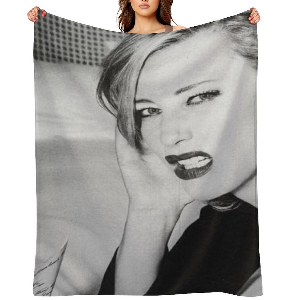 Cate Blanchett photoshoot Throw Blanket Soft Beds Vintage Thin Luxury Designer Blankets