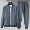 Stehkragen Baseballkragen Jacke Sportanzug Herbst Lässig Zweiteiliges Set