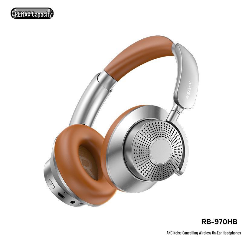 Remax Five Wheat Dual Feed ANC Over-Ear Wireless Headphones with Long Battery Life and Bluetooth 6.0.