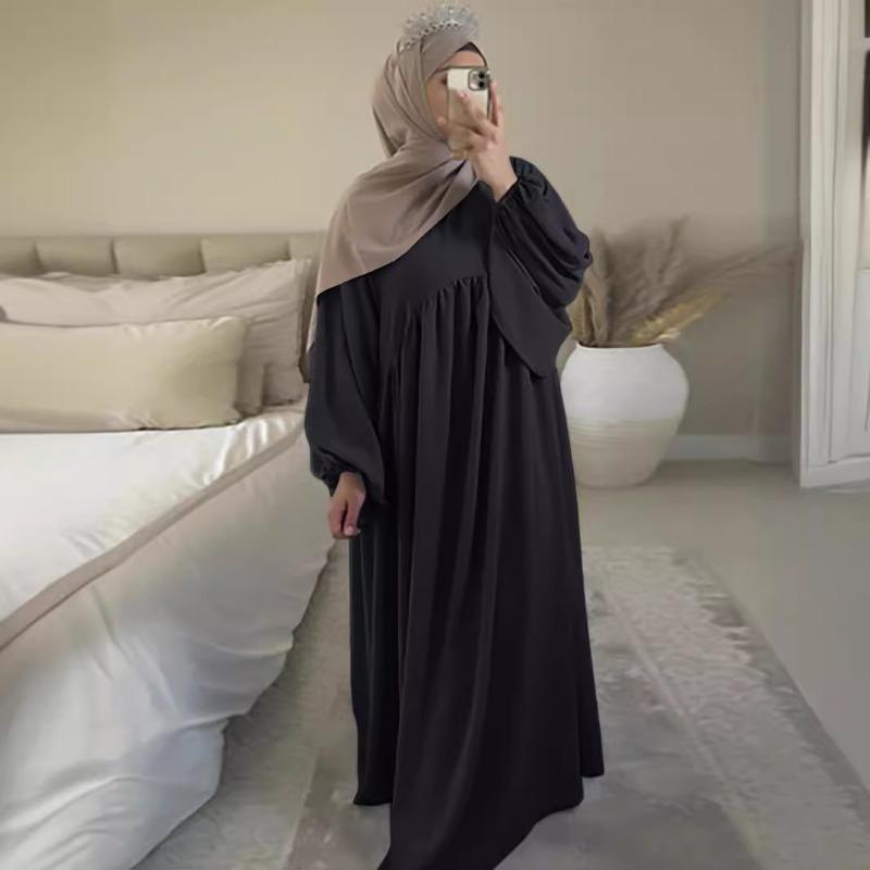 Rochie de seară pentru femei Burqa Patchwork Mânecă lungă Largă Rochie largă