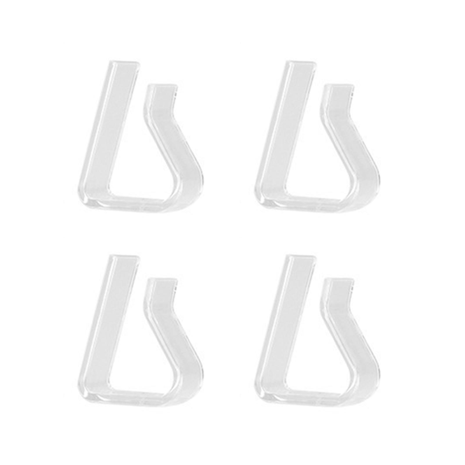 

Plastic Clear Tablecloth Clips Non Slip Windproof Transparent Clamps for Christmas Event Picnic Camping