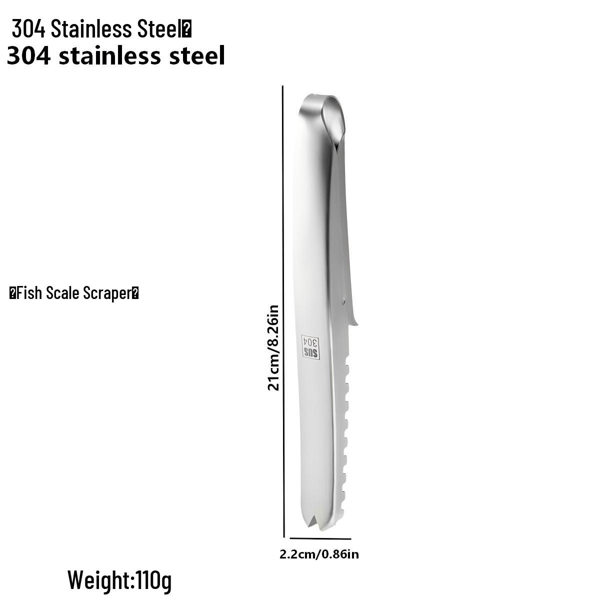 Liang Sheng 304 Stainless Steel Fish Scaler & Gill Remover Tool