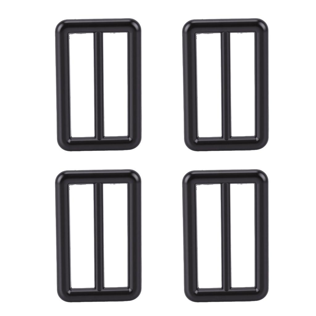 10 Stück Tri-Glide Schnallen 4,8x3cm Legierung Befestigungsschieber für Gürtel Taschen Gurtband Riemen DIY Basteln Schwarz