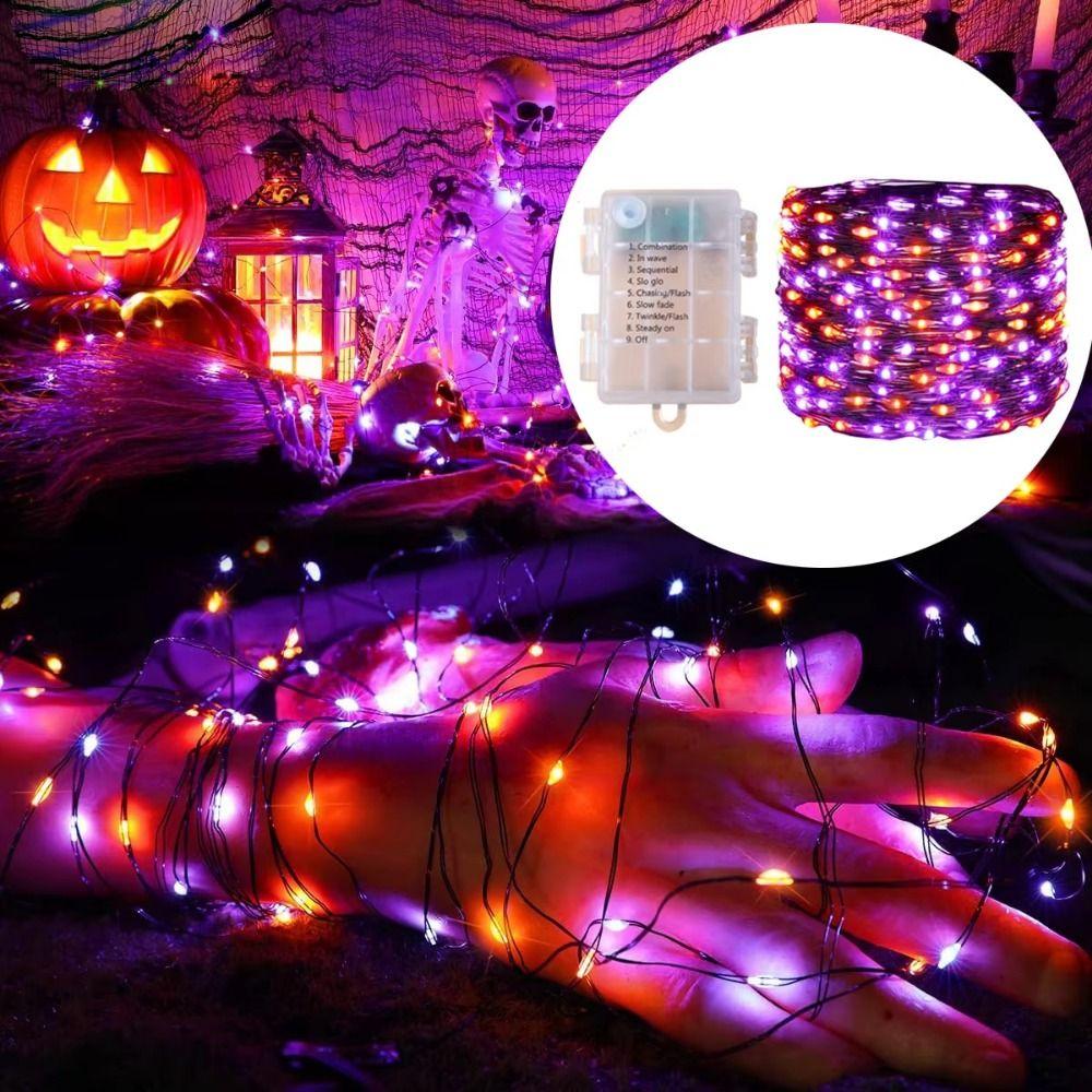 100LED Halloween Fairy Lights 12M LED String Lights Halloween String Lights  Christmas Decoration