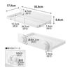 Yamazaki Food Bowl Tray for Pet x x Attaches to Floats Height 11042 Cages, White, W30.8 D17.9 H6.6cm, Nooks, Cage, Up, Adjustable,