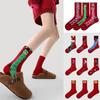 New Soft Year Horse Socks High-elastic Year 2026 Red Socks Mid-calf Embroidered Zodiac Socks Zodiac Year