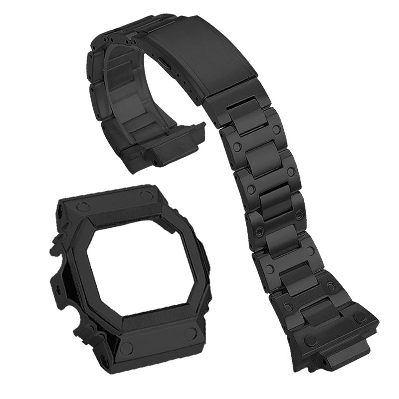 GX-56 Watch Mod Kit Metal Case Bracelet for Casio Giant G Square GXW-56BB GX-56BB/RC Stainlesss Steel WachBand Strap Accessories