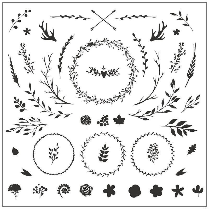 

Garland Plants Clear Silicone Stamp for DIY Journaling Diary Embellishments X3UC чистый