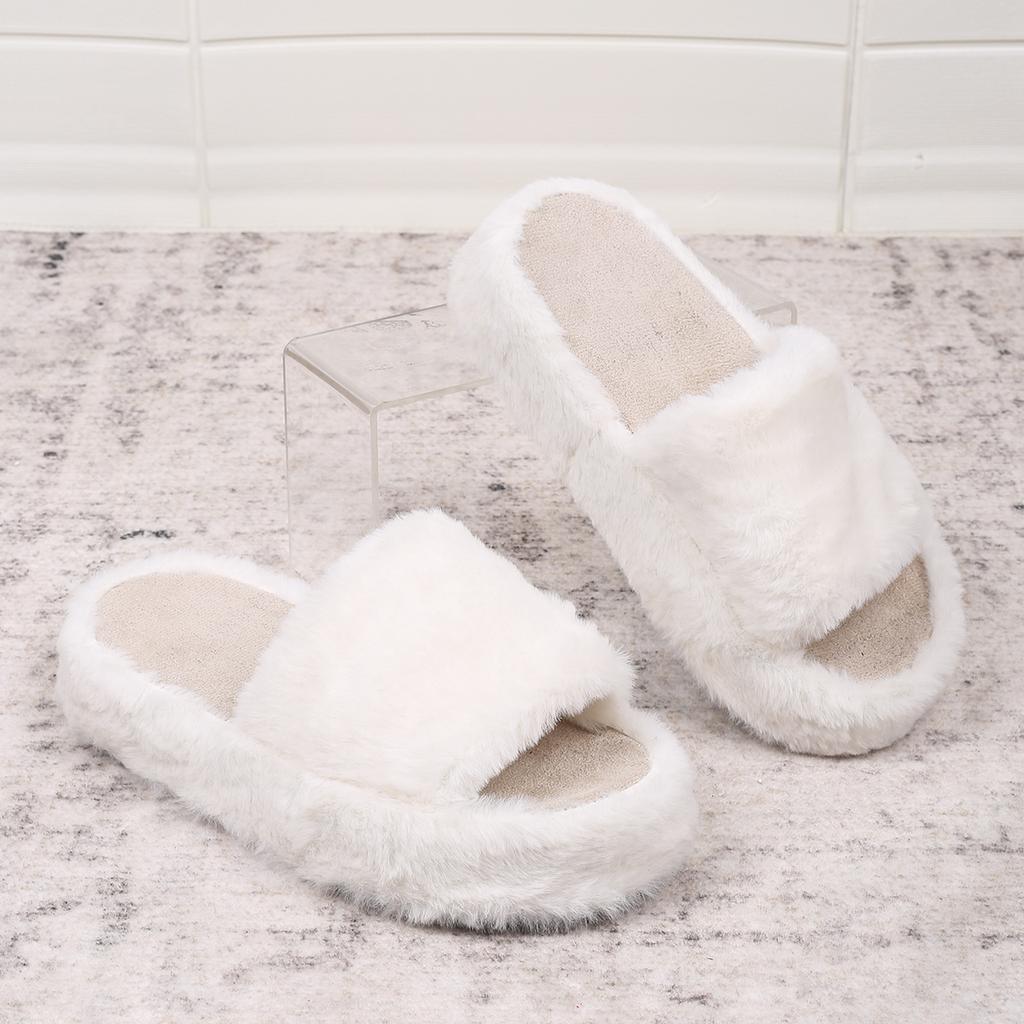 Fashion 2024 New Women Warm Fashion Simple Flat Heeled Slippers Women Casual Versatile Comfortable Indoor Winter Slippers Slides Women