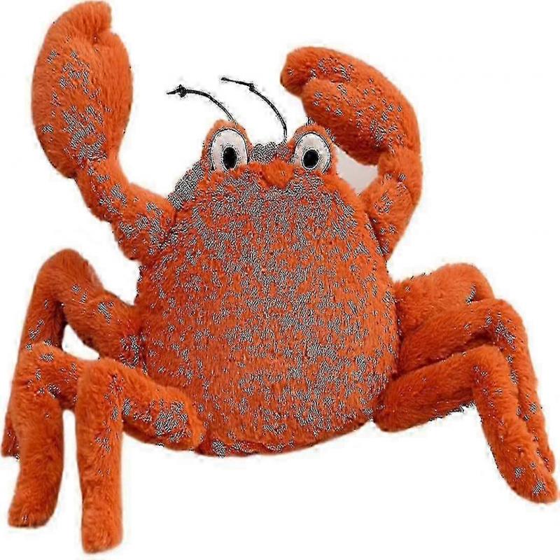 New Plush Crab Hugging Pillows Soft Stuffed Sea Life Crab Toy Huggable Red Crab Cute Plushie 11.8"