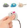 Catnip Mice Cat Toy Blue Gray Pink Fun Plush Mouse Cats Kitten Scratch Bite Pet Interactive Toy