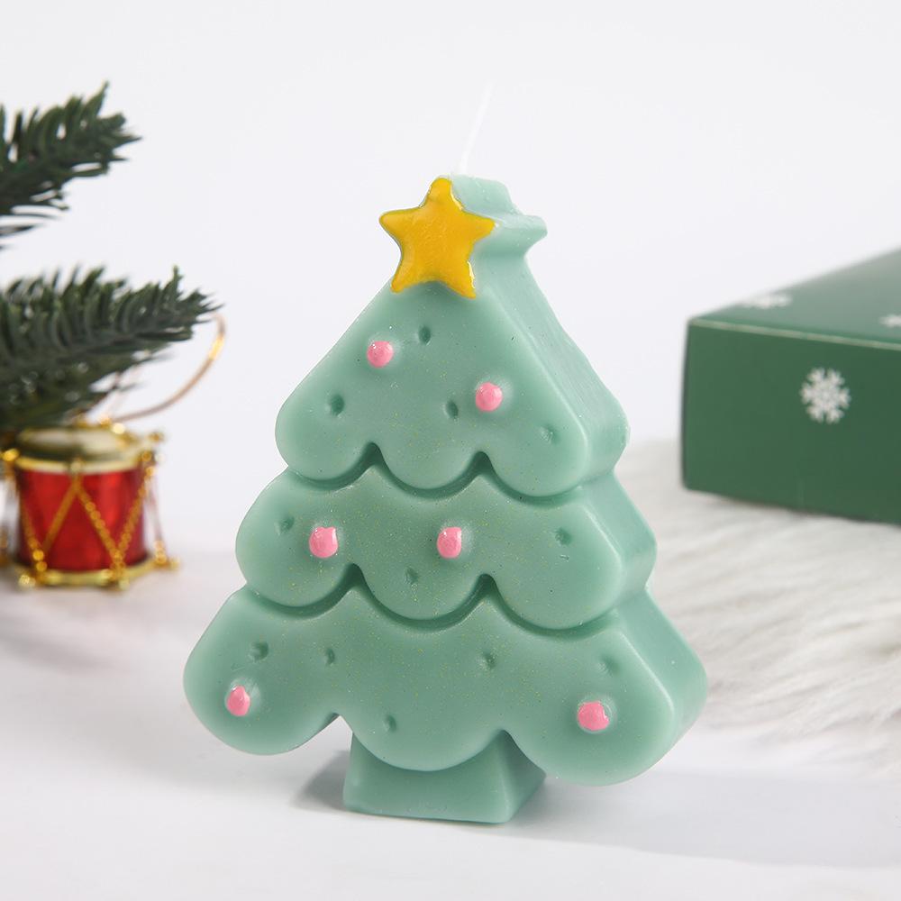 Christmas Tree & Reindeer Snowflake Scented Candles – Festive Holiday Souvenirs