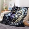 1PC Jojos Bizarre Adventure Patterned Flannel Blanket Suitable For All Seasons For Home Decor Warmth And Comfort Gifts Holiday Present