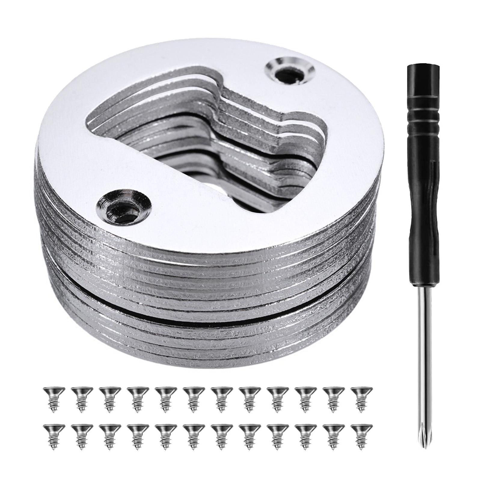 

Упаковка из 10 наборов открывалок для пивных бутылок, простая установка, 40-миллиметровые круглые хромированные железные открывашки с винтами и отверткой