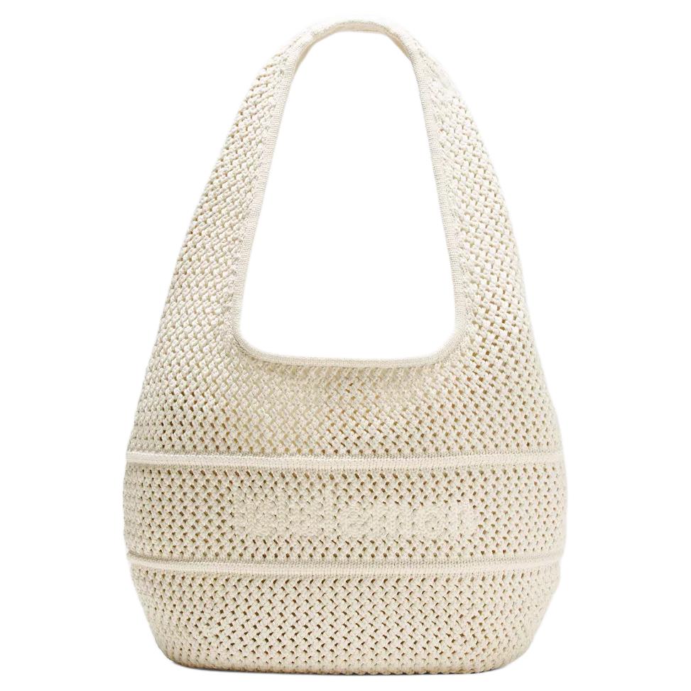 

Lululemon Cotton Crochet 7L Brand Logo Embroidery Design Woven Shoulder Bag Women Shoulder Bag Ivory LW9FPNS-042836 Ivory White