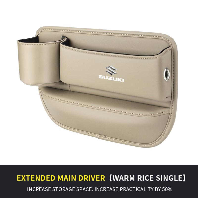 HECQ4 Car Seat Gap Multifunction Storage Box Seat Gap Cup Holder For Suzuki S-Cross Swift SX4 Vitara Jimny Grand-Vitara Alto Celerio