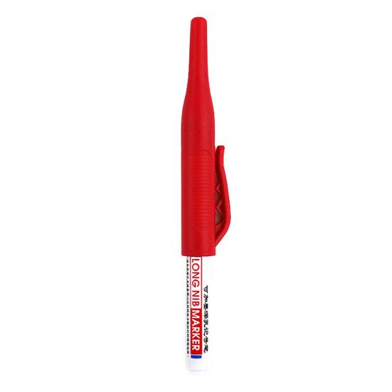 Deep Hole Marker Pen Multi-purpose Waterproof Quick Dry Large Capacity Permanent Ink Filling Clip Design Ceramic Tile Carpenter Long Head Marker