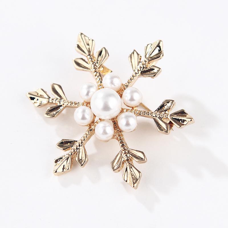 Lanhao Hot-Selling Pearl Swan Rhinestone Flower Brooch - Japanese & Korean Fashion Accessories for Women