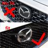 ABS Emblem for Mazda CX-5 2017-2021Logo Car Front Grille Trunk Steering Wheel Rear Tailgate Badge Decal Creative Modfication
