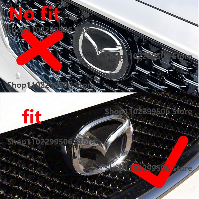 ABS Emblem for Mazda CX-5 2017-2021Logo Car Front Grille Trunk Steering Wheel Rear Tailgate Badge Decal Creative Modfication