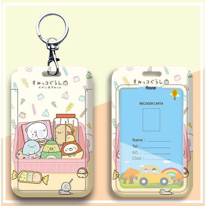 Cartoon Campus Student ID & Badge Holder Lanyard