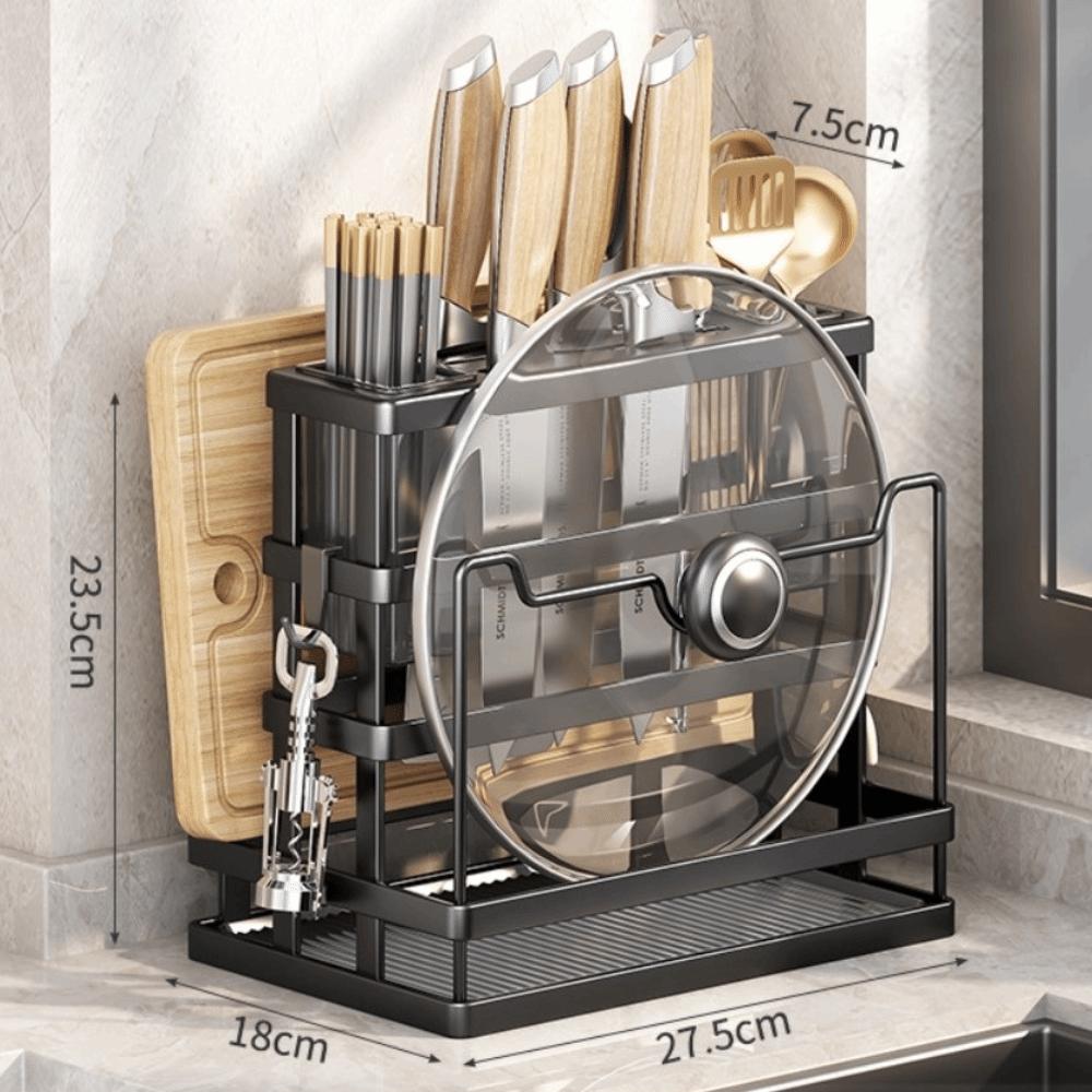Hållbar Multifunktionell Köksförvaringshylla Snabb Torkning Utrymmesbesparande Ätpinnshållare Stabil Porslinsförvaring Köksanvändning